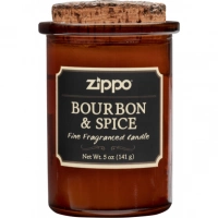 Ароматизированная свеча ZIPPO Bourbon & Spice, воск/хлопок/кора древесины/стекло, 70×100 мм купить в Мытищах