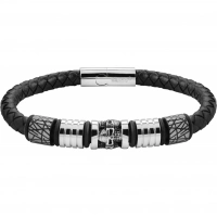 Браслет Zippo Five Charms Leather Bracelet с 5 шармами (22 см) купить в Мытищах