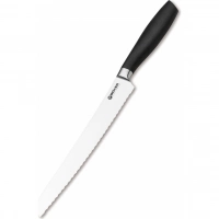 Кухонный хлебный нож Bker Core Professional Bread Knife, 220 мм, сталь X50CrMoV15, рукоять пластик купить в Мытищах