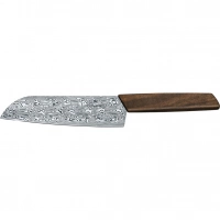 Кухонный нож Victorinox SANTOKU Limited, сталь дамаск, 17 см, рукоять орех, подарочная упаковка купить в Мытищах