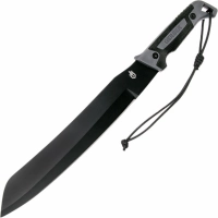 Мачете Gerber — Gator Golok Machete, сталь 65MN Carbon Steel Black Finish, рукоять ударопрочный пластик купить в Мытищах