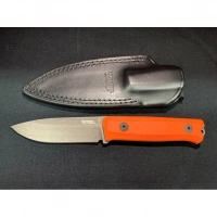 Нож LionSteel Bushcraft-R, сталь Sleipner, рукоять G10, оранжевый купить в Мытищах