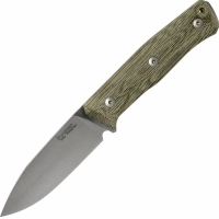 Нож с фиксированным клинком LionSteel B35, сталь Sleipner, рукоять Green canvas micarta купить в Мытищах