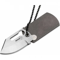 Нож складной «Dog Tag» Knife Titanium designed by John Kubasek — Boker Plus 01BO210, сталь 440C Satin Plain, рукоять титан купить в Мытищах