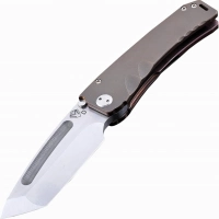 Нож складной Medford Marauder Tanto, сталь D2 Tool Steel, рукоять титановый сплав, бронзовый купить в Мытищах