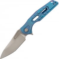 Нож складной Thor 3 Rikeknife, сталь M390, Blue Titanium купить в Мытищах