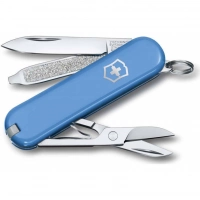 Нож Victorinox Classic SD Colors, Summer Rain (0.6223.28G) голубой, 7 функций 58мм купить в Мытищах