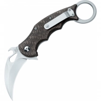 Складной нож Fox IKBS Ball Bearing Karambit, сталь Elmax, рукоять титановый сплав 6Al4V, чёрный купить в Мытищах