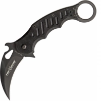 Складной нож Fox Karambit, сталь N690, рукоять стеклотекстолит G-10, чёрный купить в Мытищах