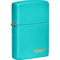 Зажигалка Classic Flat Turquoise ZIPPO Logo купить в Мытищах