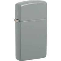 Зажигалка ZIPPO Slim® с покрытием Flat Grey, серая, матовая купить в Мытищах